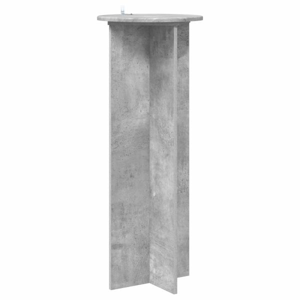 Стойка за растения 2 pcs Бетонно сиво Ø40 x 100 см