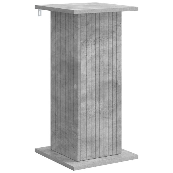Стойка за растения 2 pcs Бетонно сиво 30,5 x 30 x 60,5 см