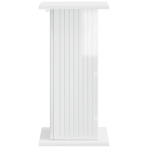 Стойка за растения Бял гланц 30,5 x 30 x 60,5 см