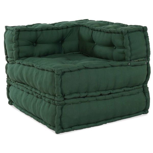Модулен диван 2 pcs Зелено 140 x 70 x 56 см Текстил
