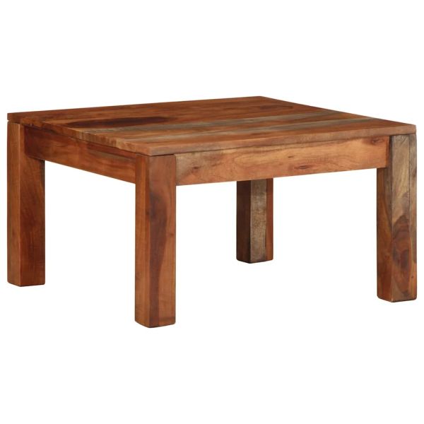 масичка за кафе 60x60x35 cm масивна дървесина акация