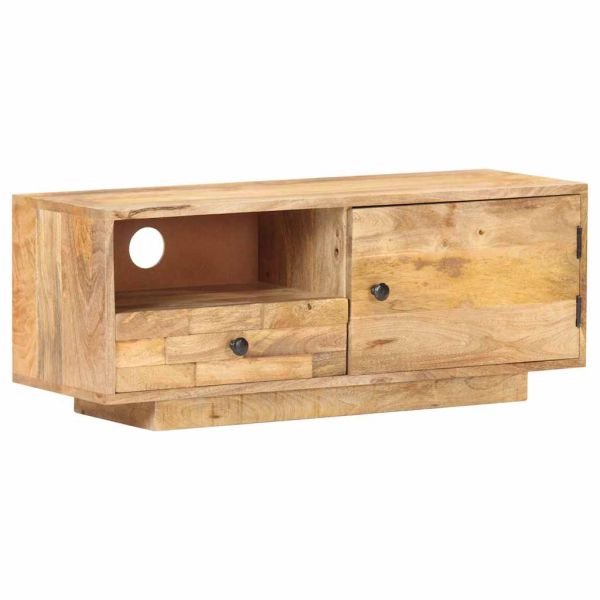 ТВ шкаф, 90x30x35 см, мангово дърво масив