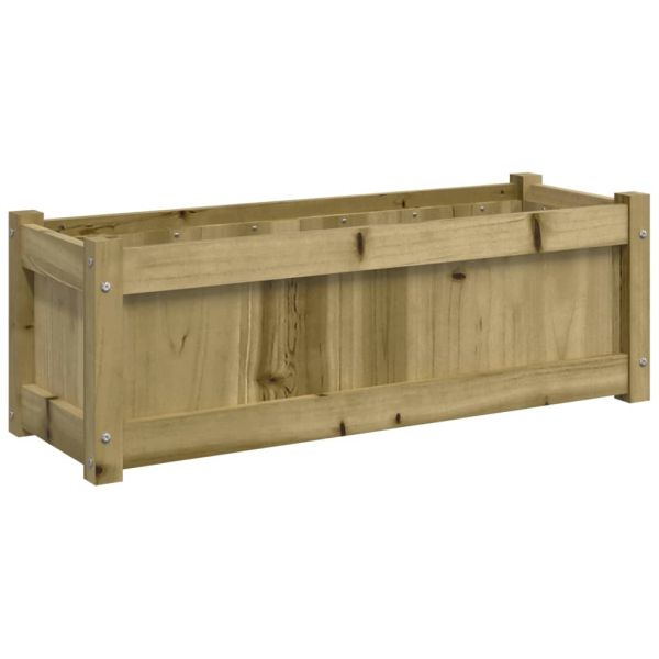 Градински сандък, 90x31x31 см, импрегнирана борова дървесина