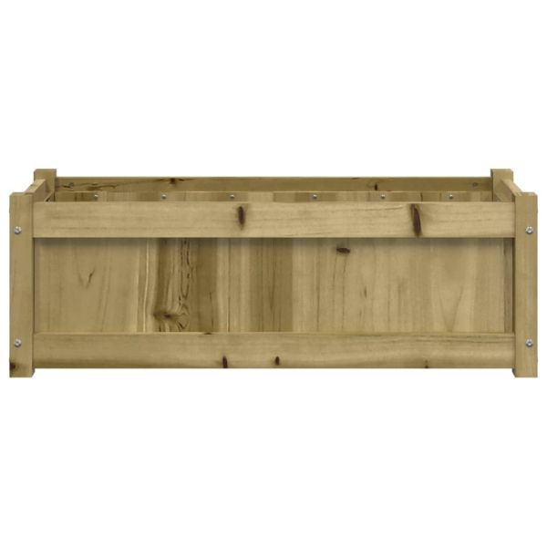 Градински сандък, 90x31x31 см, импрегнирана борова дървесина