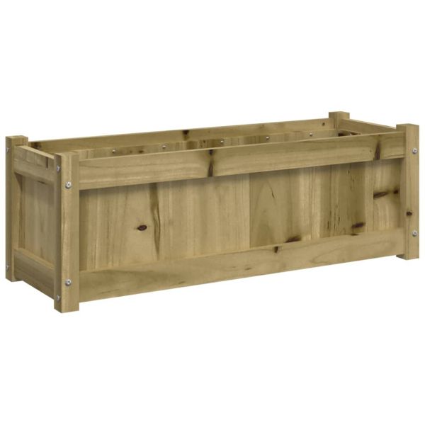 Градински сандък, 90x31x31 см, импрегнирана борова дървесина