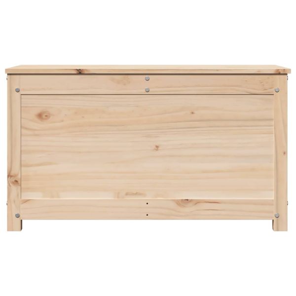 Кутия за съхранение, 80x40x45,5 см, борово дърво масив