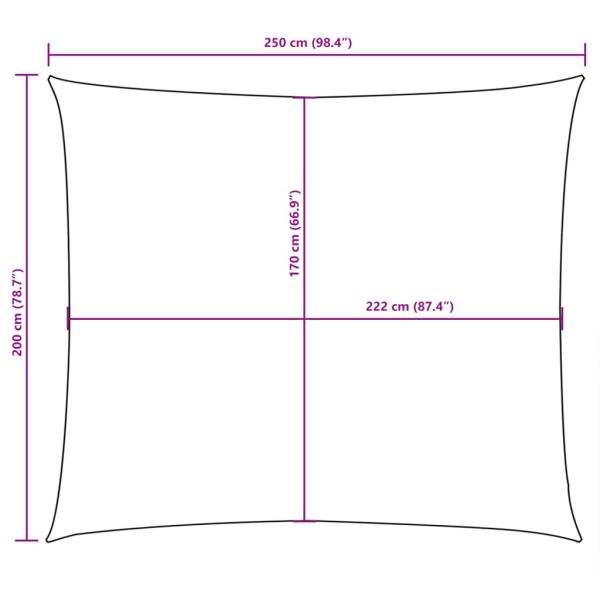 Платно-сенник, Оксфорд плат, правоъгълно, 2x2,5 м, синьо