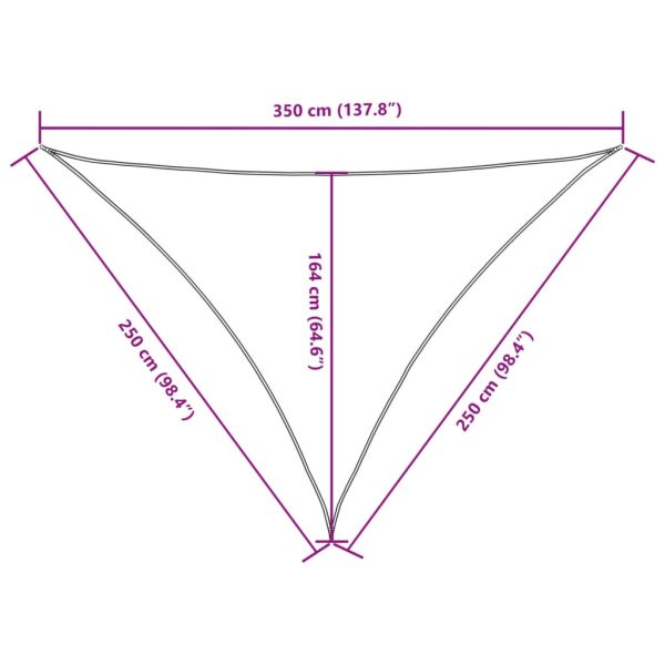 Платно-сенник, Оксфорд плат, триъгълно, 2,5x2,5x3,5 м, синьо
