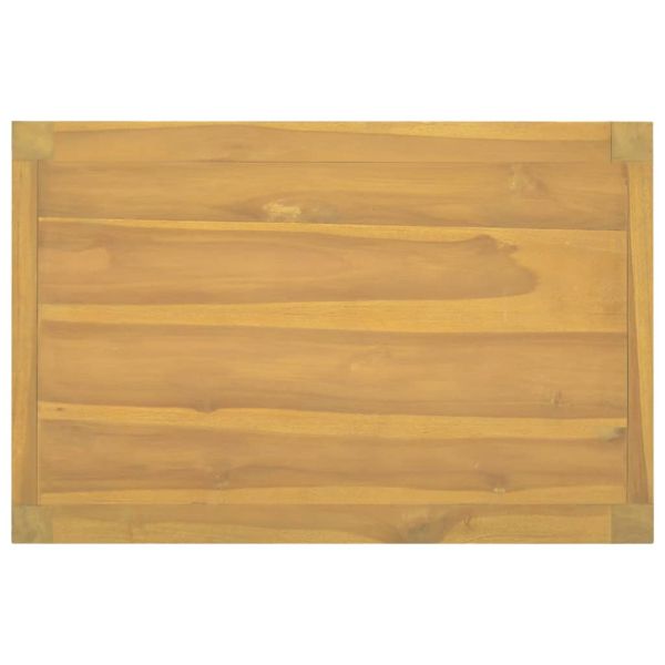 Шкаф за баня, 60x40x75 см, тиково дърво масив