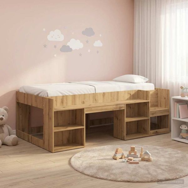 Леглово рамо с хранилище Дъб артизан 98.5 x 200 см