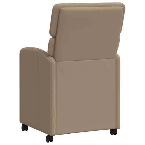 Столове с Колела 2 pcs Капучино 58 x 65 x 98 см Изкуствена