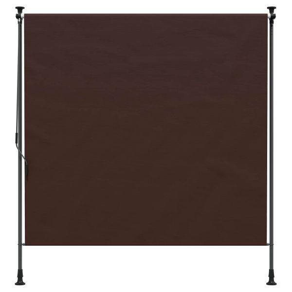Външна ролкова завеса Кафяво 150 x 270 cm