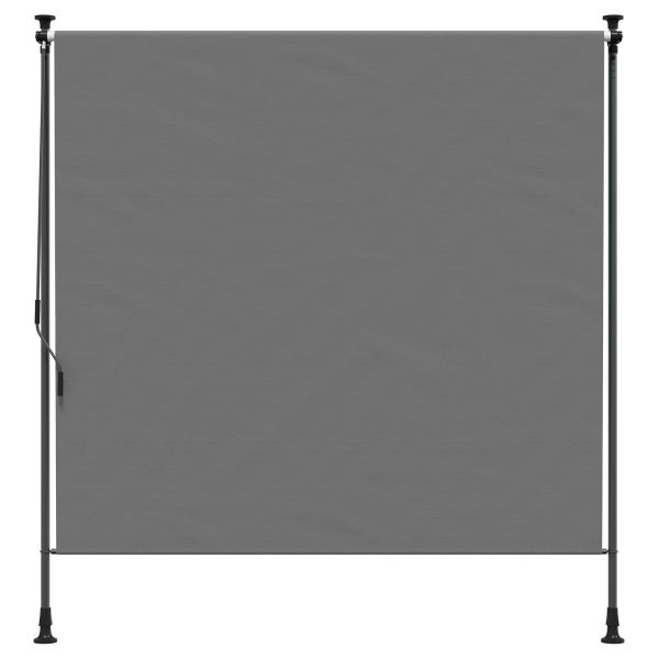 Външна ролкова завеса Светлосиво 100 x 270 cm