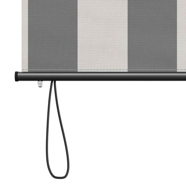 Ролетна щора Антрацит и бяло 80 x 250 cm Текстил и Алуминий