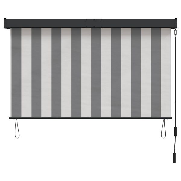 Ролетна щора Антрацит и бяло 160 x 250 cm Текстил и Алуминий