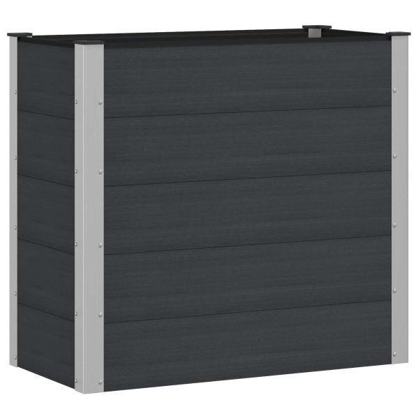 Градинска повдигната леха Черно 100 x 50 x 91 cm