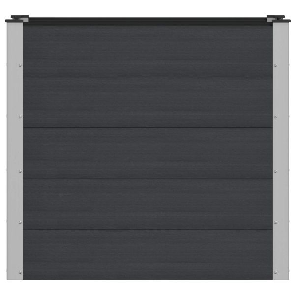 Градинска повдигната леха Черно 100 x 50 x 91 cm