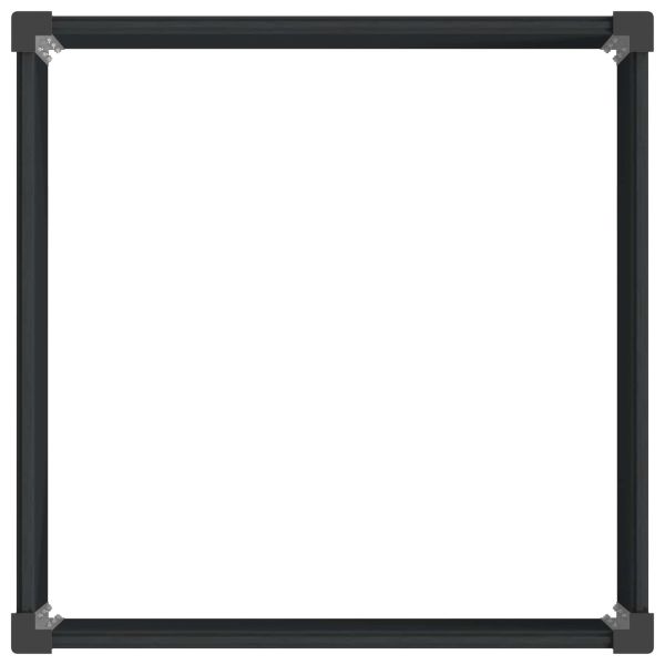 Градинска повдигната леха Черно 100 x 100 x 91 cm