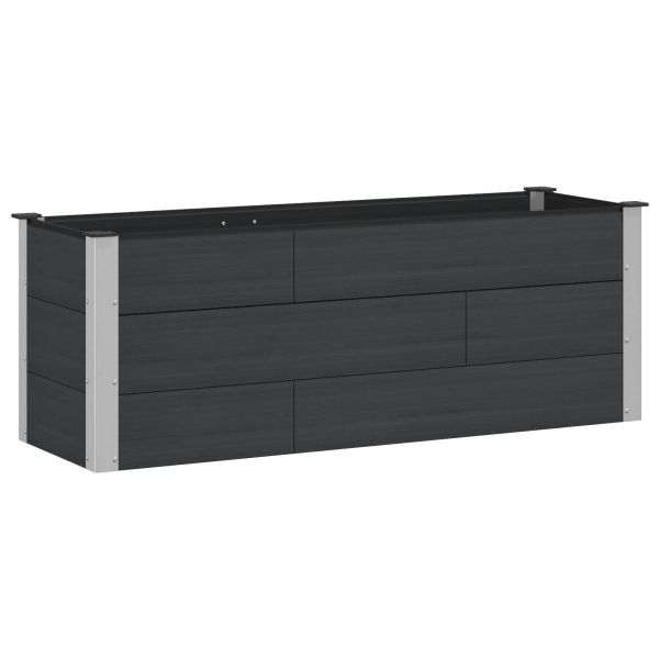 Градинска повдигната леха Черно 150 x 50 x 54 cm