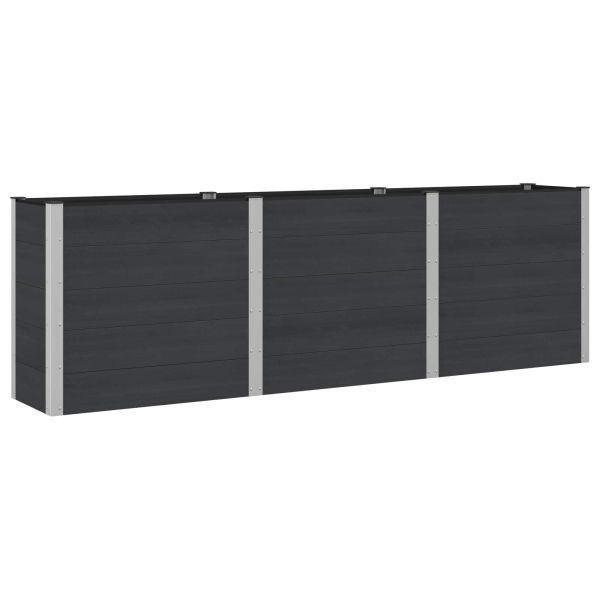 Градинска повдигната леха Черно 300 x 50 x 91 cm
