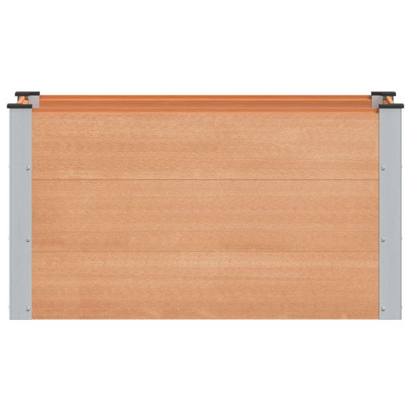 Градинска повдигната леха Кафяво 100 x 50 x 54 cm