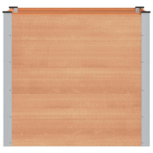 Градинска повдигната леха Кафяво 100 x 100 x 91 cm