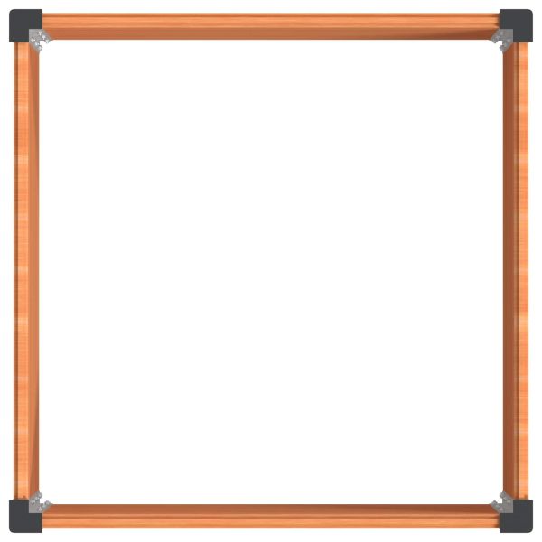 Градинска повдигната леха Кафяво 100 x 100 x 91 cm