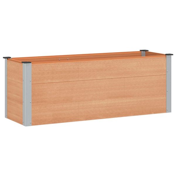 Градинска повдигната леха Кафяво 150 x 50 x 54 cm