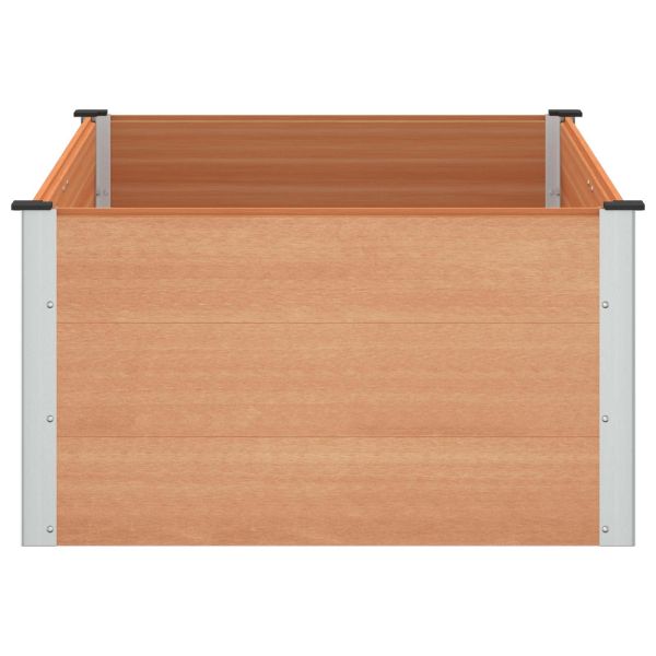 Градинска повдигната леха Кафяво 150 x 100 x 54 cm