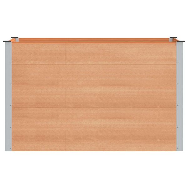 Градинска повдигната леха Кафяво 150 x 100 x 91 cm