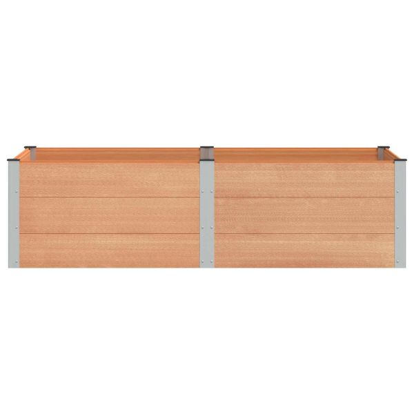 Градинска повдигната леха Кафяво 200 x 100 x 54 cm