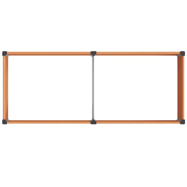 Градинска повдигната леха Кафяво 250 x 100 x 54 cm