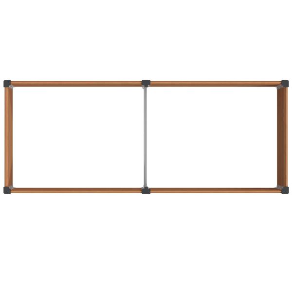 Градинска повдигната леха Кафяво 250 x 100 x 91 cm