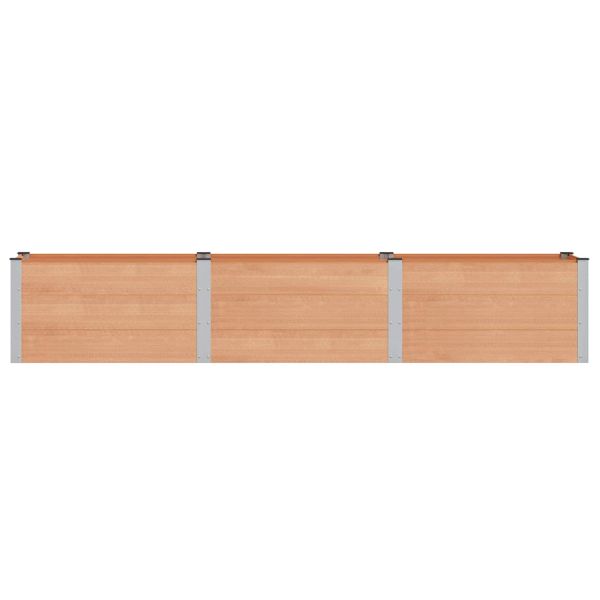 Градинска повдигната леха Кафяво 300 x 50 x 54 cm