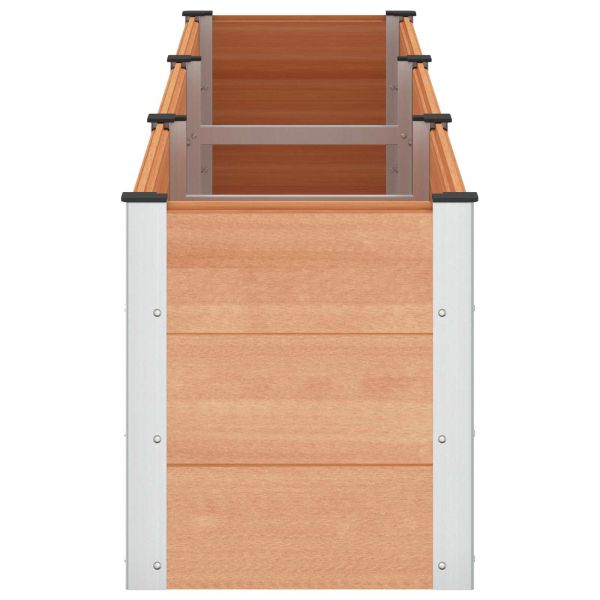 Градинска повдигната леха Кафяво 300 x 50 x 54 cm