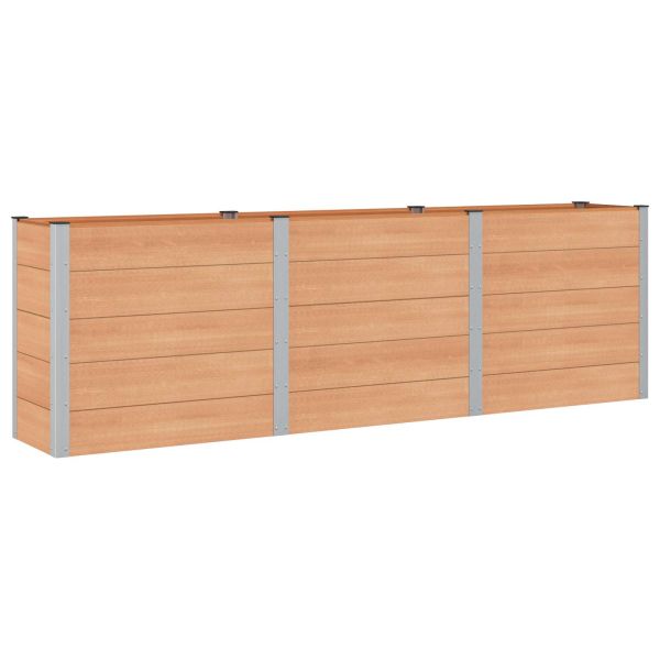 Градинска повдигната леха Кафяво 300 x 50 x 91 cm
