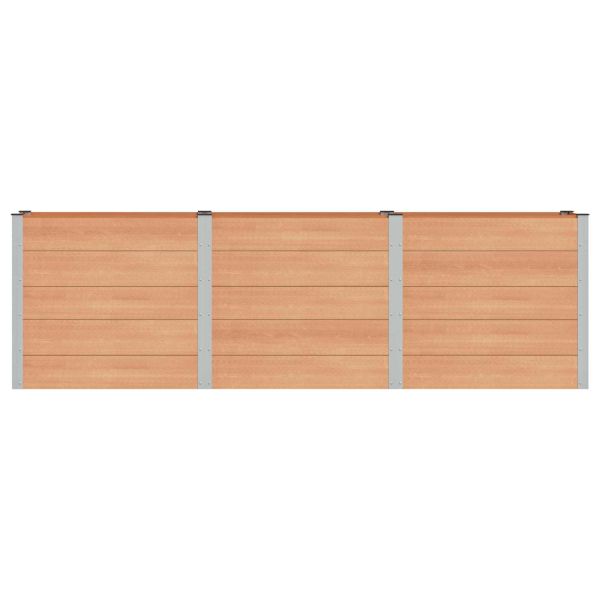 Градинска повдигната леха Кафяво 300 x 50 x 91 cm