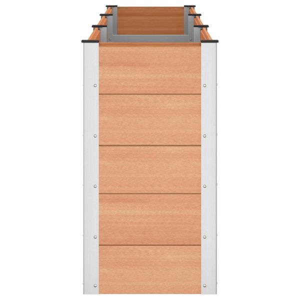 Градинска повдигната леха Кафяво 300 x 50 x 91 cm