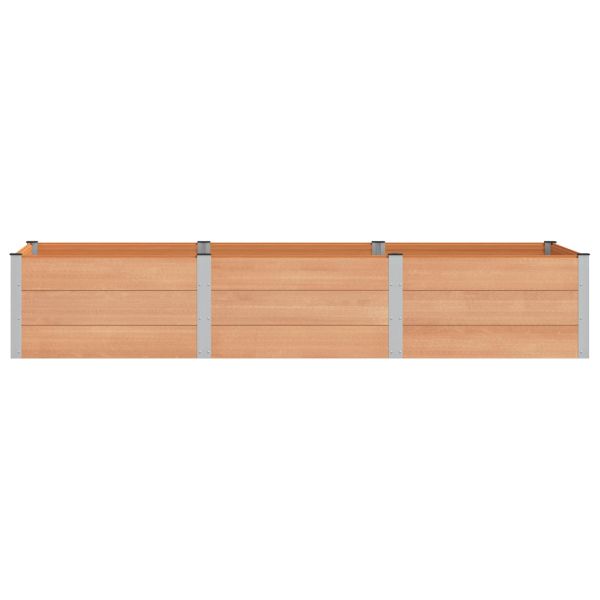 Градинска повдигната леха Кафяво 300 x 100 x 54 cm