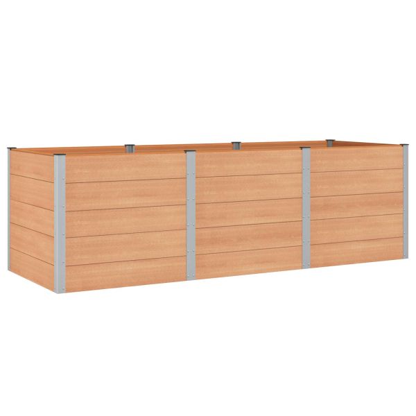 Градинска повдигната леха Кафяво 300 x 100 x 91 cm