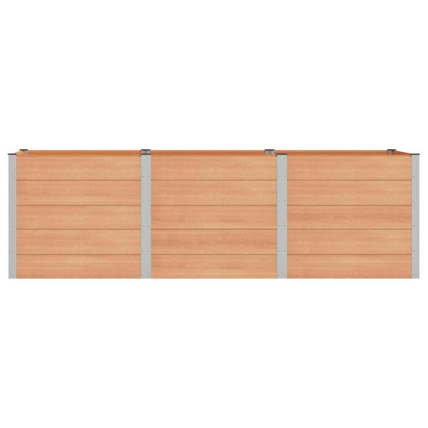 Градинска повдигната леха Кафяво 300 x 100 x 91 cm