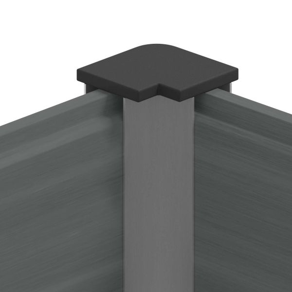 Градинска повдигната леха Сиво 100 x 30 x 72 см