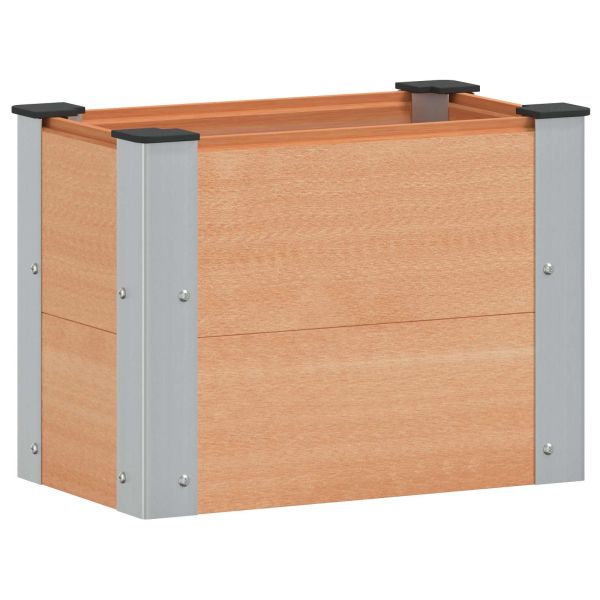 Градинска повдигната леха Кафяво 50 x 30 x 36 см