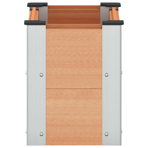 Градинска повдигната леха Кафяво 50 x 30 x 36 см