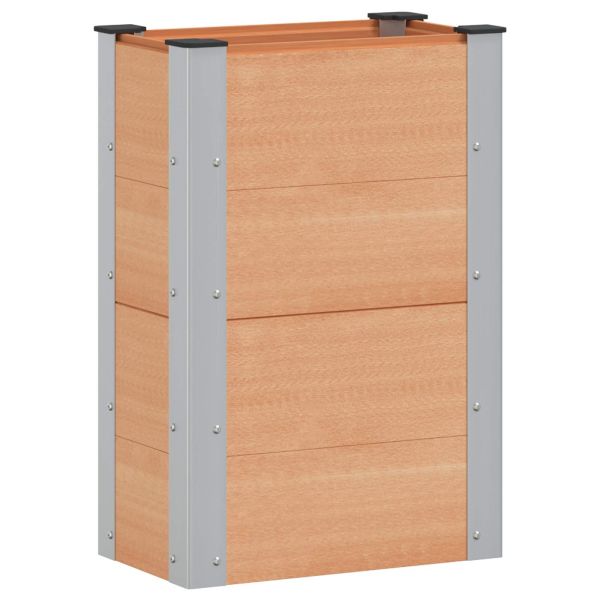 Градинска повдигната леха Кафяво 50 x 30 x 72 см