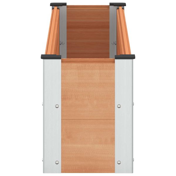 Градинска повдигната леха Кафяво 150 x 30 x 36 см