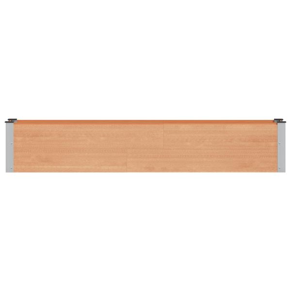Градинска повдигната леха Кафяво 200 x 30 x 36 см
