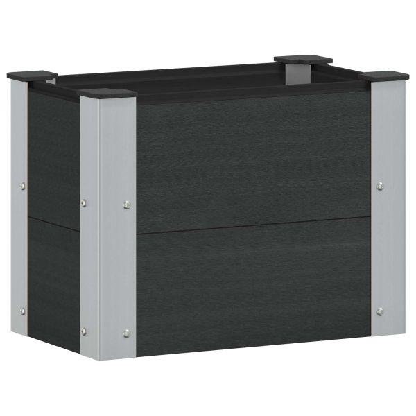 Градинска повдигната леха Черно 50 x 30 x 36 см