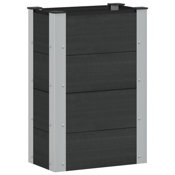 Градинска повдигната леха Черно 50 x 30 x 72 см