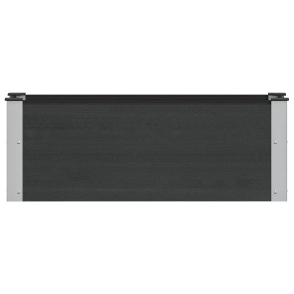 Градинска повдигната леха Черно 100 x 30 x 36 cm